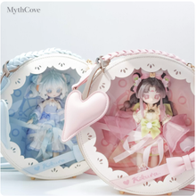 KIKURA Dreamcatcher Round Doll Display Bag for 1/12 BJD Dolls – Pink / Blue
