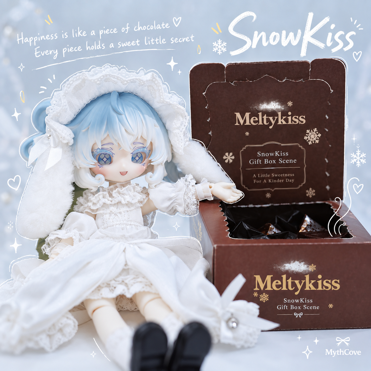 SnowKiss White Lace Outfit Set for 1/12 BJD Dolls