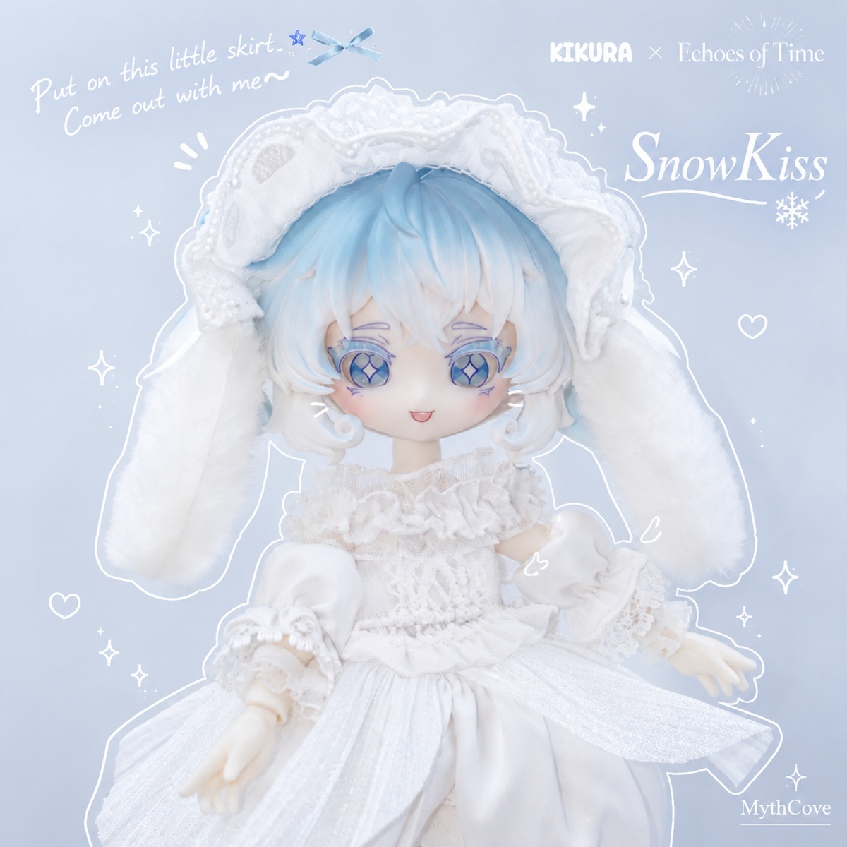 SnowKiss White Lace Outfit Set for 1/12 BJD Dolls