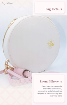 KIKURA Dreamcatcher Round Doll Display Bag for 1/12 BJD Dolls – Pink / Blue