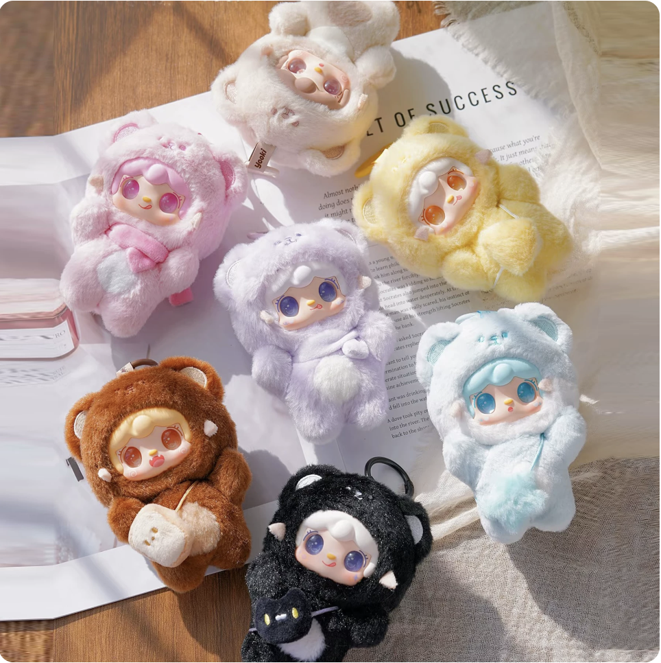 Yooki V4 Take a Bite Of Bear Series Plush Dolls, Blind Box