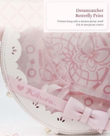 KIKURA Dreamcatcher Round Doll Display Bag for 1/12 BJD Dolls – Pink / Blue