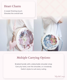 KIKURA Dreamcatcher Round Doll Display Bag for 1/12 BJD Dolls – Pink / Blue