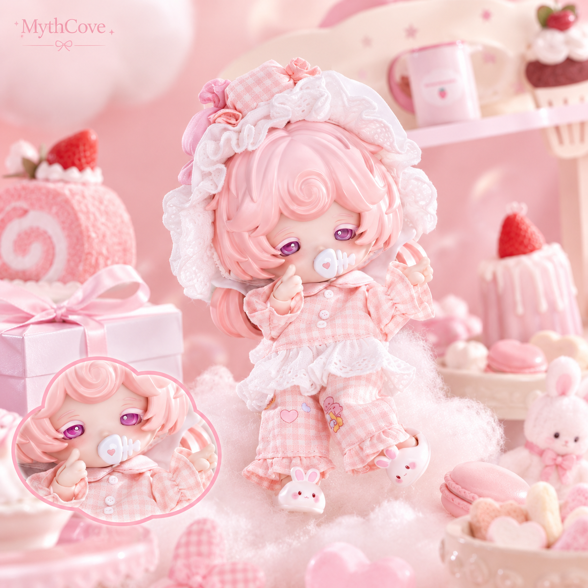 Bonnie Milk Cake Dream Puff Series – 1/12 BJD Blind Box Doll