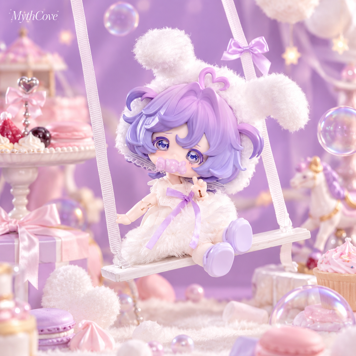 Bonnie Milk Cake Dream Puff Series – 1/12 BJD Blind Box Doll