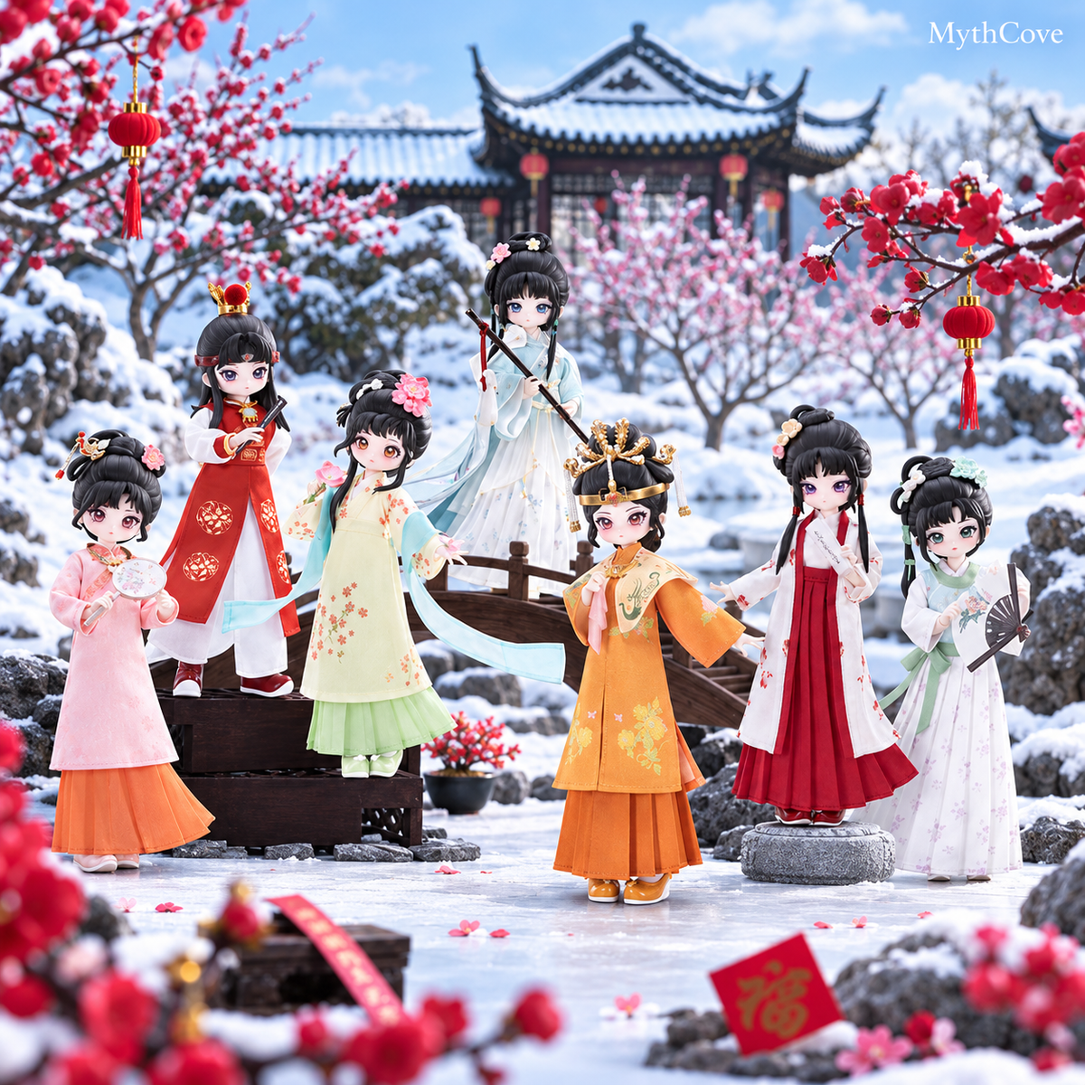 COME4FREE × CCTV 1987 Dream of the Red Chamber – 1/8 BJD Blind Box Doll