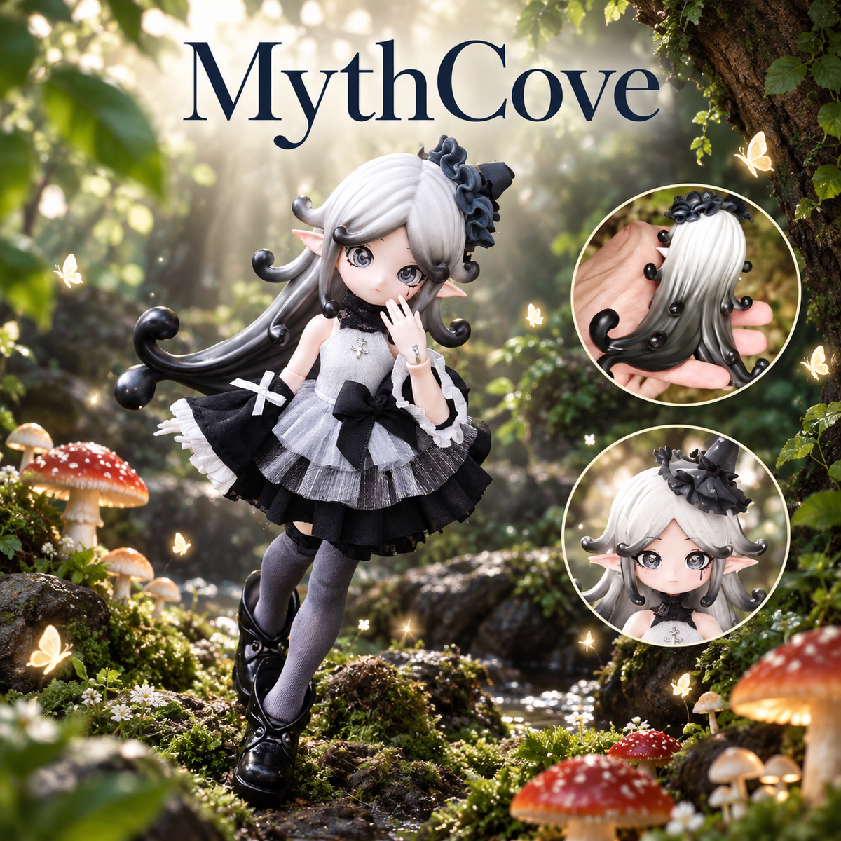 Mushroom Mycelium Naming Series 1/12 Action Figure BJD Blind Box